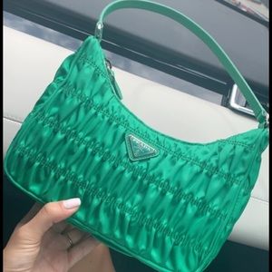 Beautiful Prada green shoulder bag! Sold out! In excellent condition!